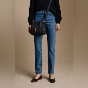 Fossil Key-Per Leather Crossbody Black • Y2K